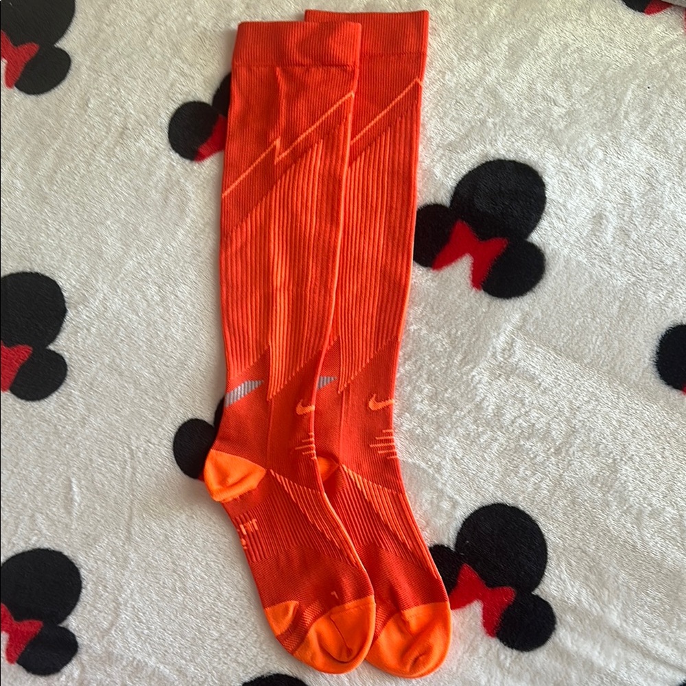 Nike Orange Athletic Compression Socks